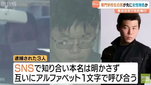 中国留学生伙同日本男子，入室性侵女子被捕！还对警方称：对性暴力感兴趣