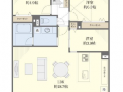 北赤羽1分13階3LDK＿72.45ｍ²+阁楼+精装修 58